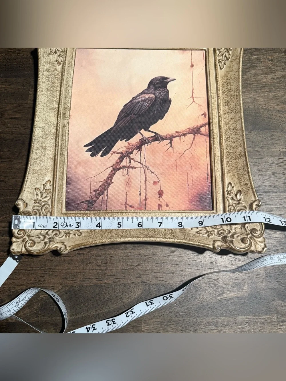 Vintage Ornate Victorian Style Gold Wood Picture Frame 8 X 10